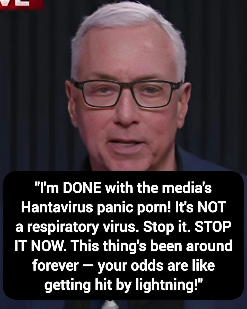 🚨Dr Drew: "I'm DONE with the media's Hantavirus panic porn! It's NOT a respiratory virus. Stop it. STOP IT NOW. This thing's been around forever — your odds are like getting hit by lightning!"

Thoughts?