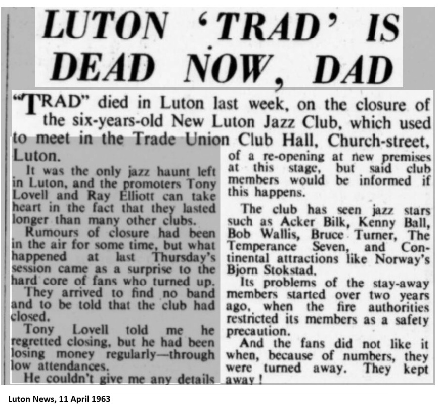 Historyatnight's tweet photo. Trad, mod, 'non stop jiving' and 'no skiffle' - the jazz club boom in Luton, 1958-63. More here: https://t.co/4OCKFArGe4 https://t.co/djyo5hoby4