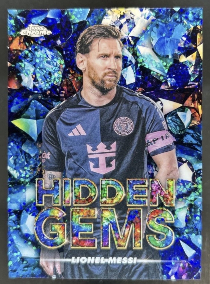 NUFCrage's tweet photo. Selling my biggest pull yet, 2025
Topps Chrome MLS Lionel Messi Hidden Gems #/5 https://t.co/GtMtXlZyb9 https://t.co/n8eFLsowur
