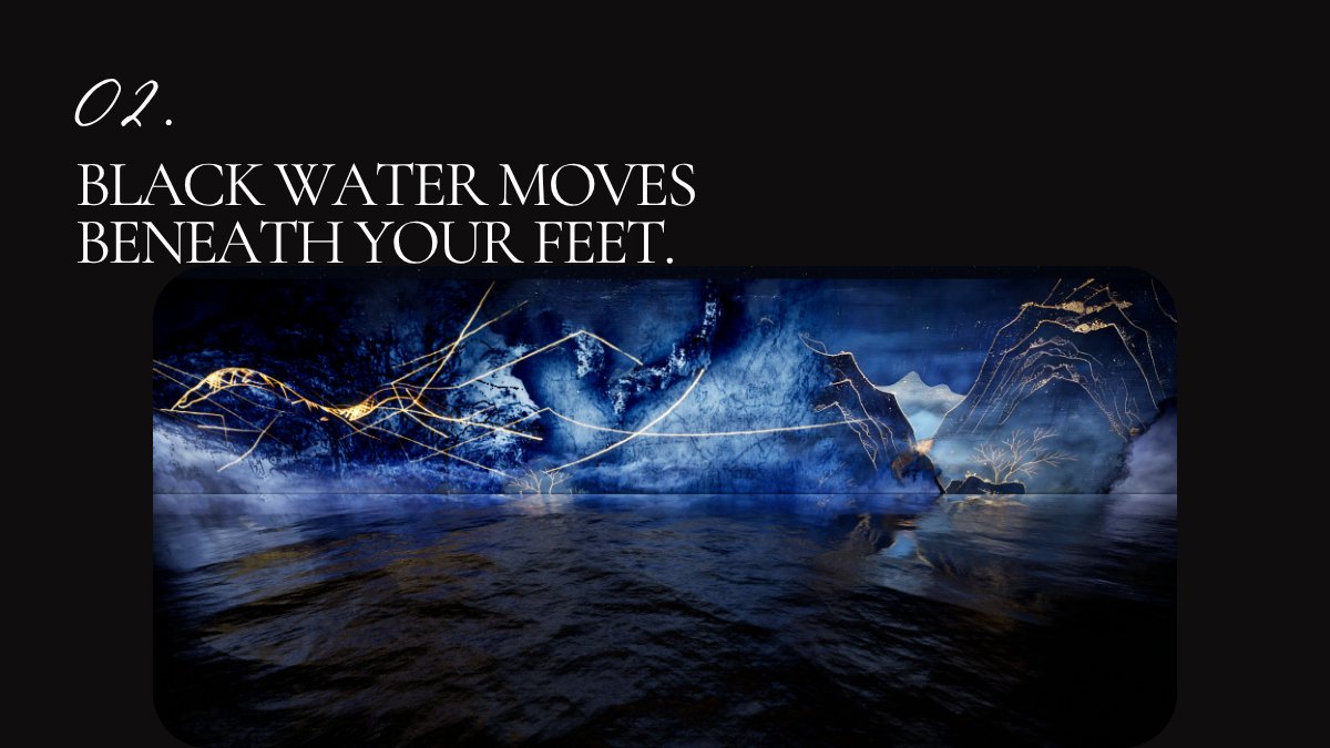 SingerStudiosUK's tweet photo. Fleets emerge from the dark. Dragons pass below the surface. Storms break across the walls. 

The Pirate Queen: No Safe Waters is a cinematic immersive projection experience written &amp; directed by @eloisesinger_ and narrated by @lucyliu.

Premiering at @Festival_Cannes on May 12. https://t.co/nz45cGyl0w