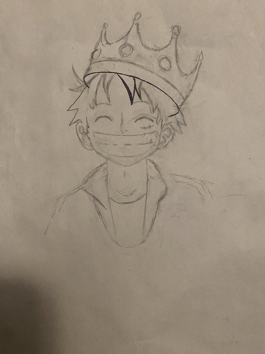 BedtimeReacts's tweet photo. @sanjiwifeguy This is very relatable, I think the last thing I drew was when a moot asked me to draw Luffy wearing the Biggie crown
I got this far and never finished 🫤 https://t.co/yIimM0eUkW