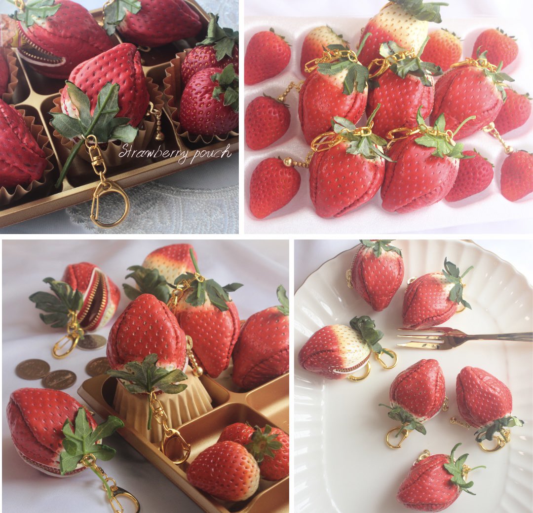 leather_cuir's tweet photo. #デザインフェスタ63 に参加いたします🍓
苺や桃、バナナのフルーツそっくりポーチなど、おもしろ可愛い革雑貨の販売です。お越しをお待ちしております☺️

●Leather shop cuir
(レザーショップ キュイール)
●5月23（土）、24（日）両日
●ブース：西館4階 M-216
@designfesta
#デザフェス63リポスト https://t.co/nzow4rKxBf