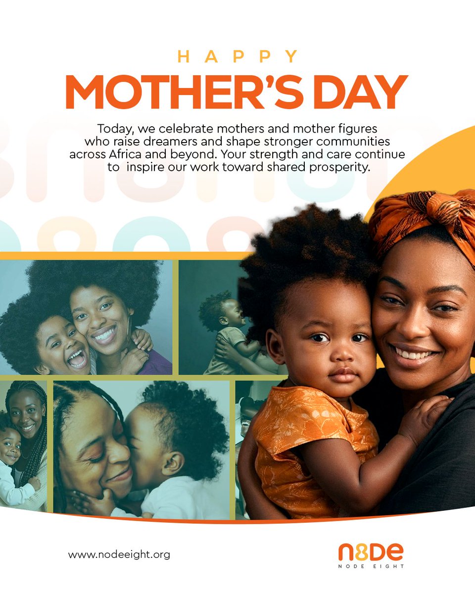 NodeEight's tweet photo. Today, we celebrate the women who nurture dreams, build homes, and shape futures.

To every mother and mother figure out there, we see you. We appreciate you.

Happy Mother’s Day to the real MVPs.

#NodeEight #MothersDay https://t.co/8Jf38zB1KY