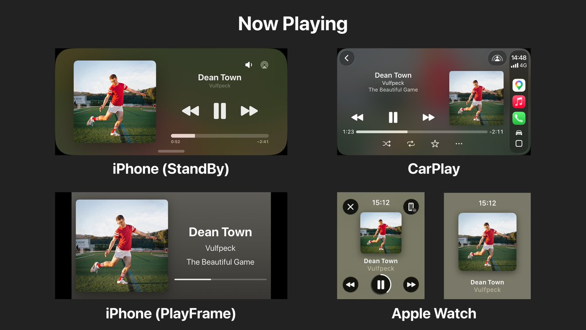 playframenow's tweet photo. I wanted a Now Playing screen that felt calm. Most existing UIs prioritize controls. But when music is already playing through speakers, you usually just want to see what’s playing. That idea became PlayFrame. https://t.co/Hlbi3MltdJ