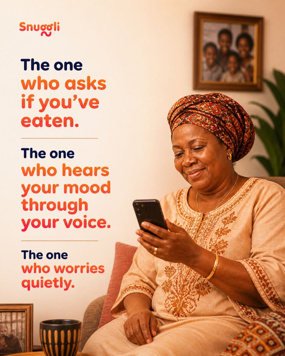 snuggliapp's tweet photo. This Mother’s Day, check in on the woman who checks on everyone.
Call her. Thank her. Ask how she’s really doing.

#CheckInGhana #Snuggli #MothersDay https://t.co/ZLvLccI4tZ
