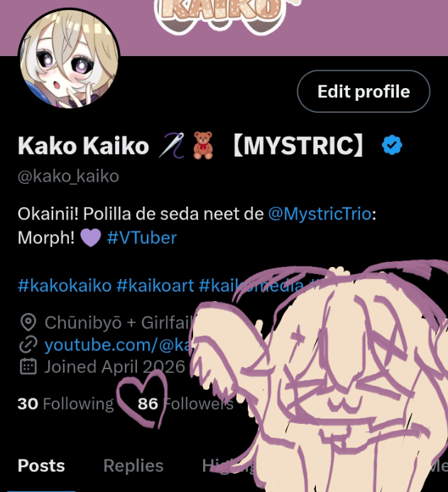 kako_kaiko's tweet photo. ¿Llegaremos a 100 seguidores antes de mi debut? ♡

Suena un poquito imposible, PERO creo que sí lo lograré. Después de todo una deidad no debería subestimarse tan fácil ( • ̀ω•́ )✧

#VTuber ୨୧ #VTuberES ୨୧ #VTuberUprising https://t.co/Y2Hlt6ksPG
