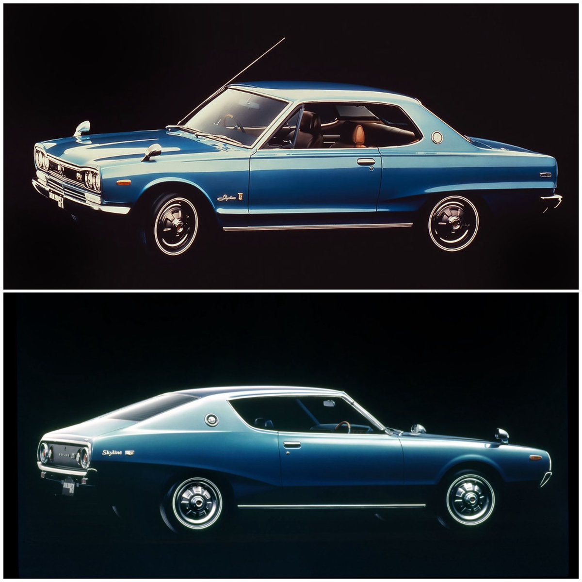Top ⬆️ or bottom ⬇️ ? You choose … 🩵 ⬆️ 1971 Skyline 2000GT