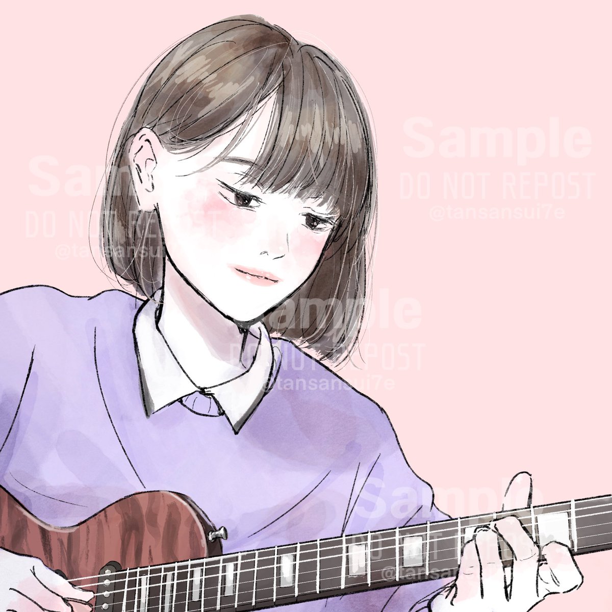 tansansui7e's tweet photo. アイコンイラストのご依頼、誠にありがとうございました🎸 https://t.co/ROFAJSN5nT