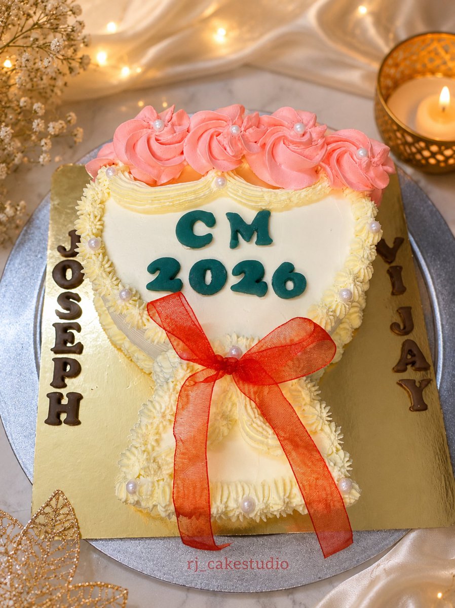 janicesalintha's tweet photo. Sending a virtual bouquet filled with wishes, victory &amp; celebration ✨💐  
Special bouquet cake for a historic swearing-in day ❤️🍰

Congratulations to the Hon’ble CM on the swearing-in ceremony 🏆❤️

#tncm #TVKVijay‌ #tncm2026 #TVKVijay‌HQ https://t.co/VzobmVZNiD