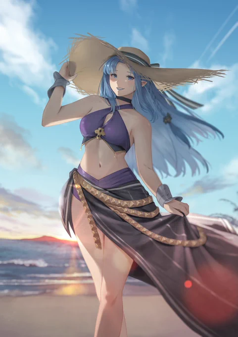 skebで中賀エリさん( )にFateのメディアさんの水着イラストを描いていただきました! 水着メディアさん上品でとても美しいです! 素敵なイラストありがとうございました!