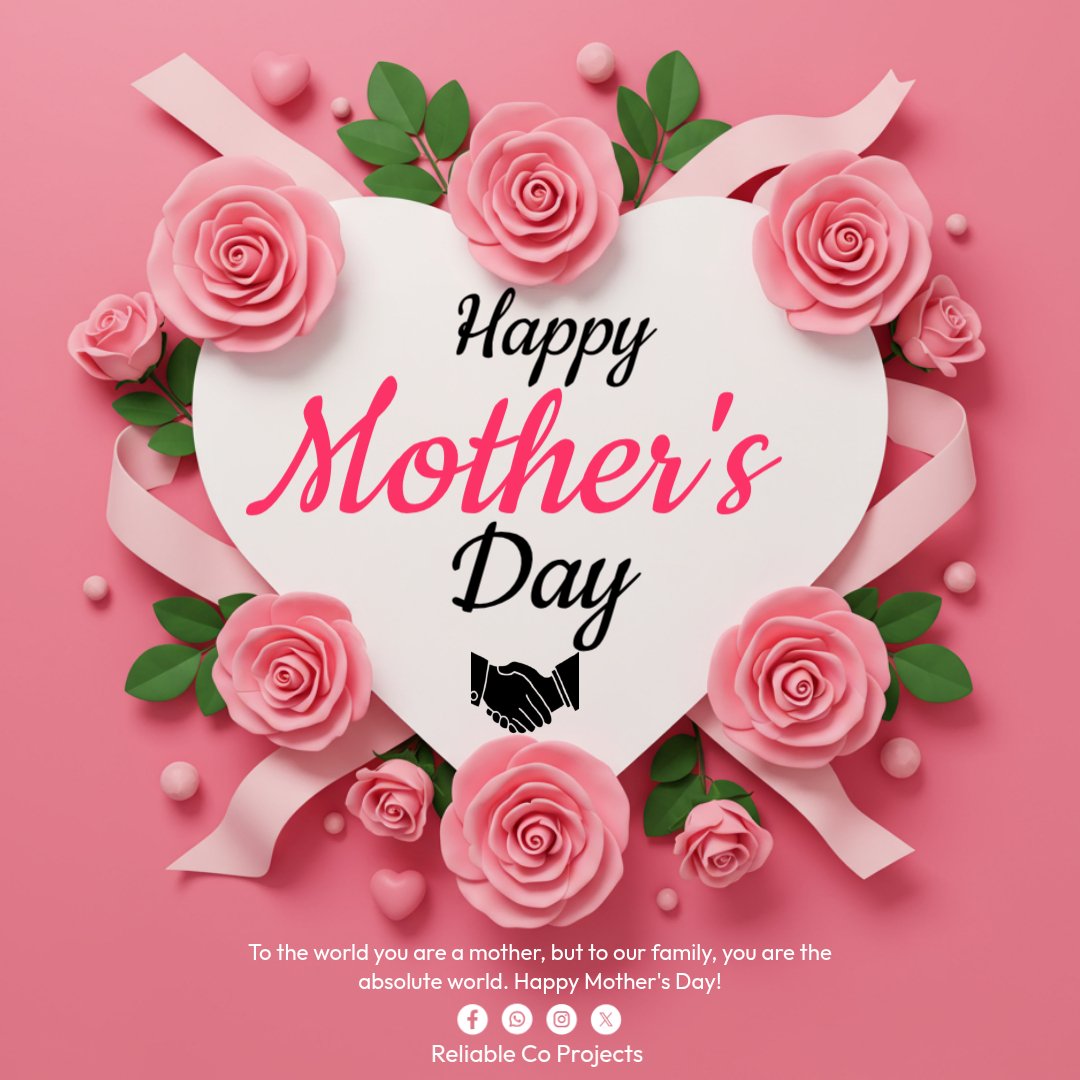 ReliableCoPro's tweet photo. Happy mothers day to all mothers across the world.
#mothersday #reliableco https://t.co/V1AFtvCwc9
