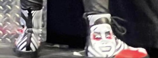 Deadmanspace886's tweet photo. @DanhausenAD When is @WWEShop finally going to give the @WWEUniverse what they really want which is the #AirHausens shoe line? We would pay alot of human monies to get our hands on a pair. Plus they'd go wonderfully with your other merch. @WWE #Danhausen #VeryNiceVeryEvil #WWE https://t.co/iAtIFw5Ezh