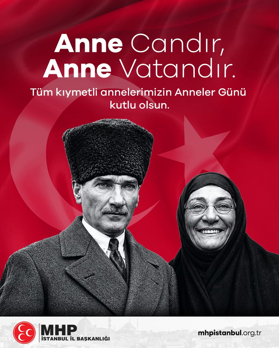 _MHPistanbul_'s tweet photo. Başta vatan uğruna şehitlik ve gazilik mertebesine ulaşan kahramanlarımızın vatan yürekli anneleri olmak üzere, fedakar, cefakar tüm annelerimizin Anneler Günü'nü kutlar, ebediyete göçmüş tüm annelerimize Allah'tan rahmet dileriz. 
Anne Candır, Anne Vatandır. ❤️🇹🇷 https://t.co/7rpkPI3FWz