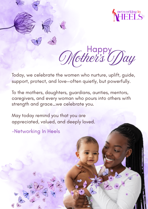 NetworkInHeels's tweet photo. May today remind you that you are deeply appreciated, beautifully valued, and worthy of being celebrated in every season. 🌸

Happy Mother’s Day from the Networking In Heels family.

#happymothersday #networkinginheels👠 #rootedinlove https://t.co/YQxOHrNMFc