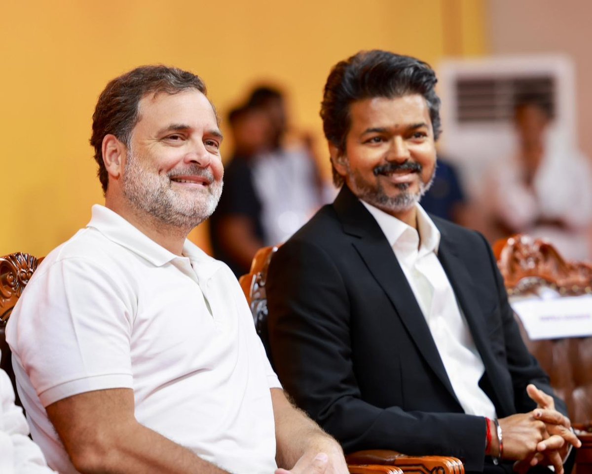 vishwajeetkadam's tweet photo. Heartiest congratulations to Joseph Vijay Chandrasekhar ji on taking oath as the Chief Minister of Tamil Nadu ! 

This remarkable mandate reflects the faith and aspirations of the people for a progressive and dynamic leadership. May your tenure bring prosperity, development and new opportunities for every citizen of the state. Wishing you great success and strength in this new journey ahead !

@RahulGandhi | @TVKVijayHQ 

#Congratulations #CMJosephVijay