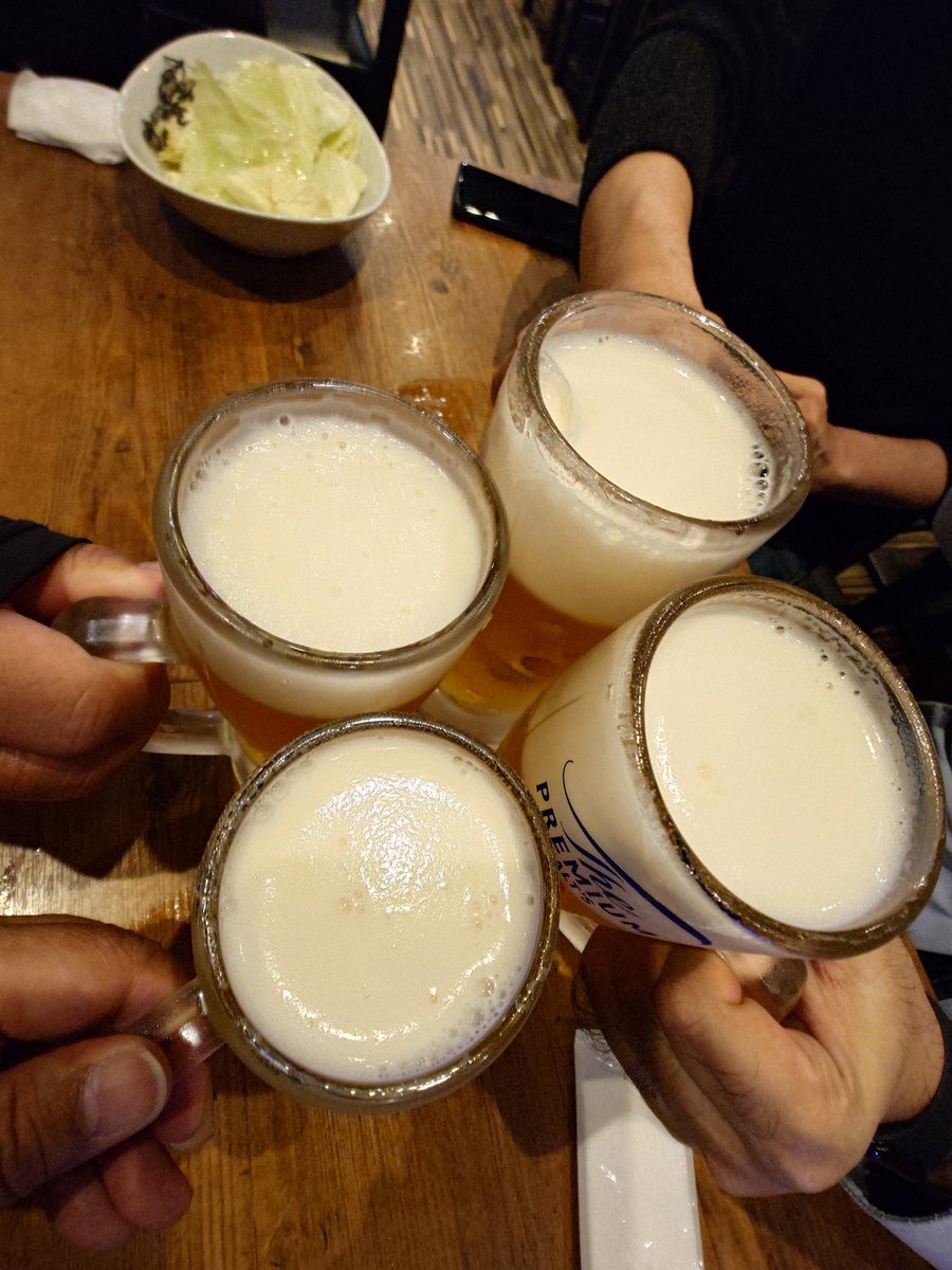 ビール美味い！！ 乾杯！