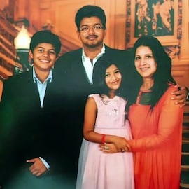 Respect for these two kids who chose to skip the CM oath ceremony of their father to take care of their mother on Mother's Day.