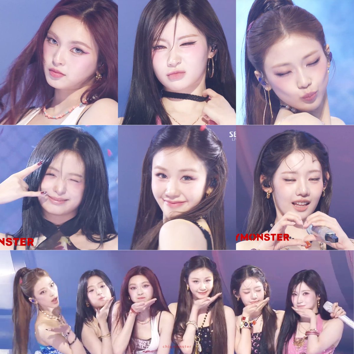babymonster's ending fairy poses for their first choom stage on inkigayo 🌟