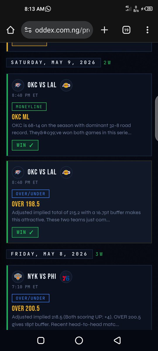 oddex_official's tweet photo. 10 DAYS. 0 LOSSES. THE ODDEX STANDARD. 🏆🔥

We just finished a perfect week of NBA Playoff analytics. While the "experts" are losing their parlays, ODDEX subscribers are stacking wins.

Stop playing with luck and start playing with the 91.1% win rate dashboard. 📉 https://t.co/1UBXBmvLT1