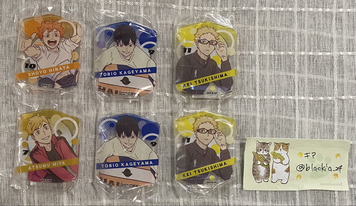 blackia_24's tweet photo. 【交換 譲渡】 ハイキュー‼︎ PLAY！バレーボール アクリルスタンド ガチャ

譲) 日向1 影山2 月島2 宮侑1

求) 赤葦1 > 定価＋送料

郵送お取引希望
お気軽にお声かけください https://t.co/NAAJAHpliY