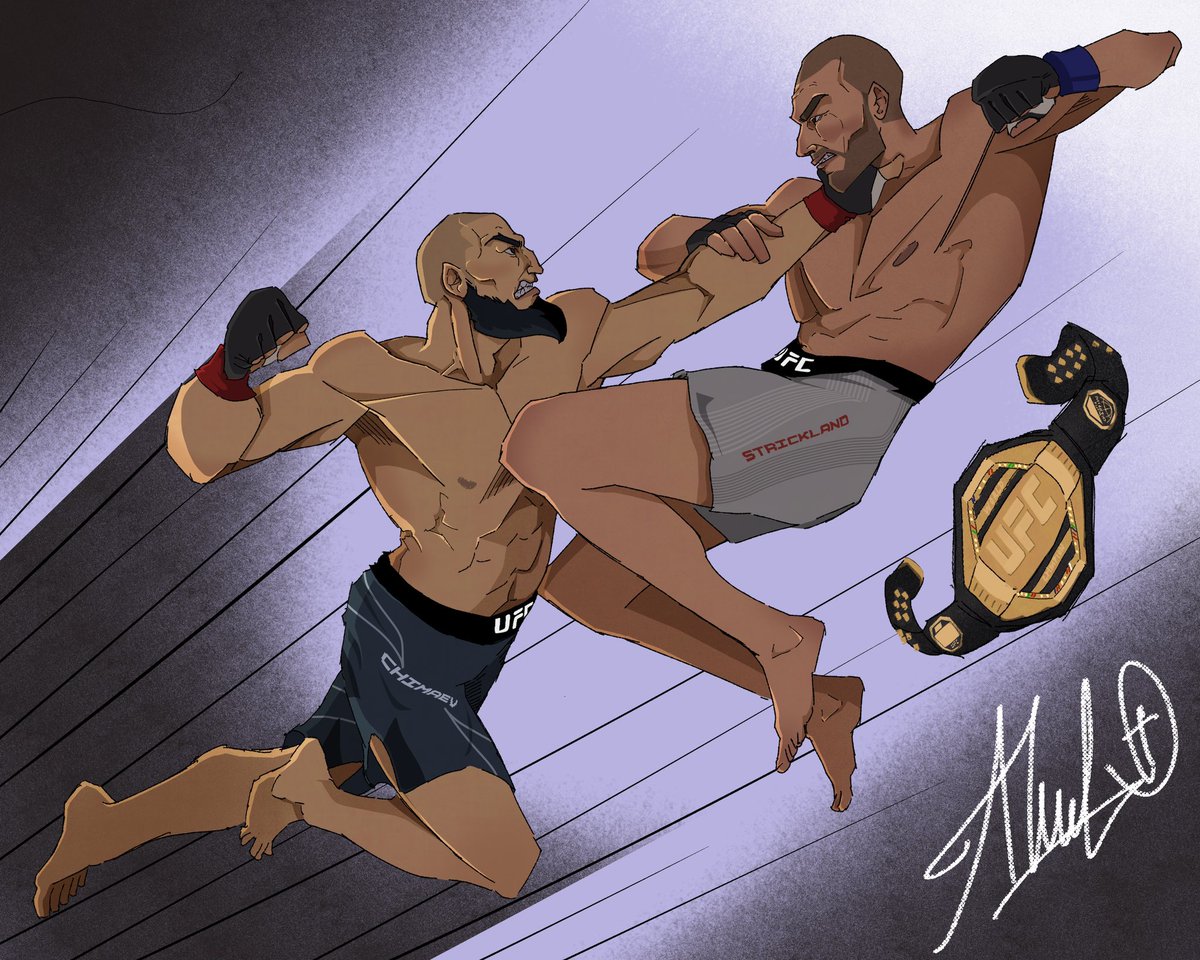 Azismalik20's tweet photo. late post but yeah… congrats to Sean Strickland on that win 👊
#ufc #ufc328 #art #fanart #mmaart #seanstrickland https://t.co/NBVkAwooEC