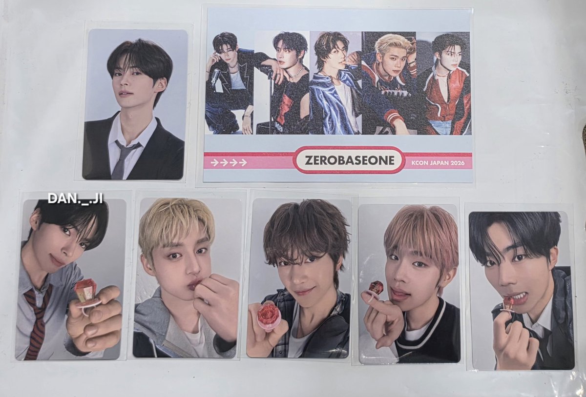 2026 KCON JAPAN KCON AMBASSADOR PHOTOCARD ZB1 KUJI RANDOM