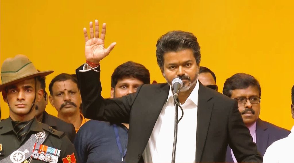 _VJSuresh's tweet photo. வாழ்த்துக்கள் தலைவா💥❤️  @TVKVijayHQ @actorvijay 

இன்று இந்த நாள் வரலாற்றில் பதிக்கப்பட்டது! ❤️உங்கள் பணி சிறக்க உங்கள் ஆட்சி சிறந்து விளங்கிட என்னுடைய மனமார்ந்த வாழ்த்துக்கள் அண்ணா!❤️
#TVKVijay‌HQ https://t.co/ibgq1dEmVD