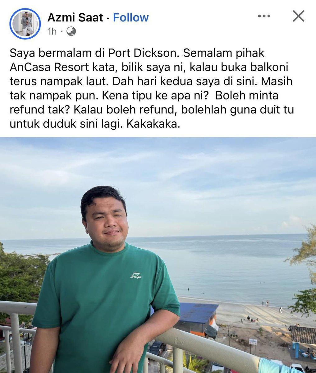 Gelap betul jenaka Azmi Saat ni.