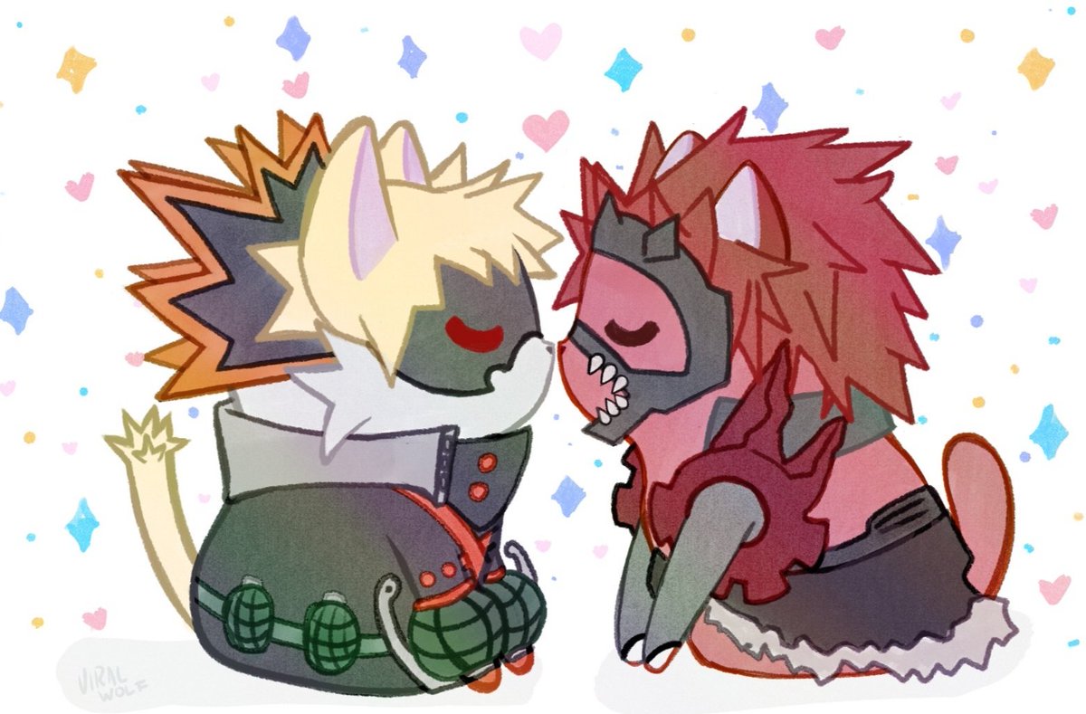 viralwolfdesign's tweet photo. ✨💥キス⚙️ ✨
#ヒロアカ #heroaca_a  #kiribaku #bakukiri #mha https://t.co/zfl1F77Uj0