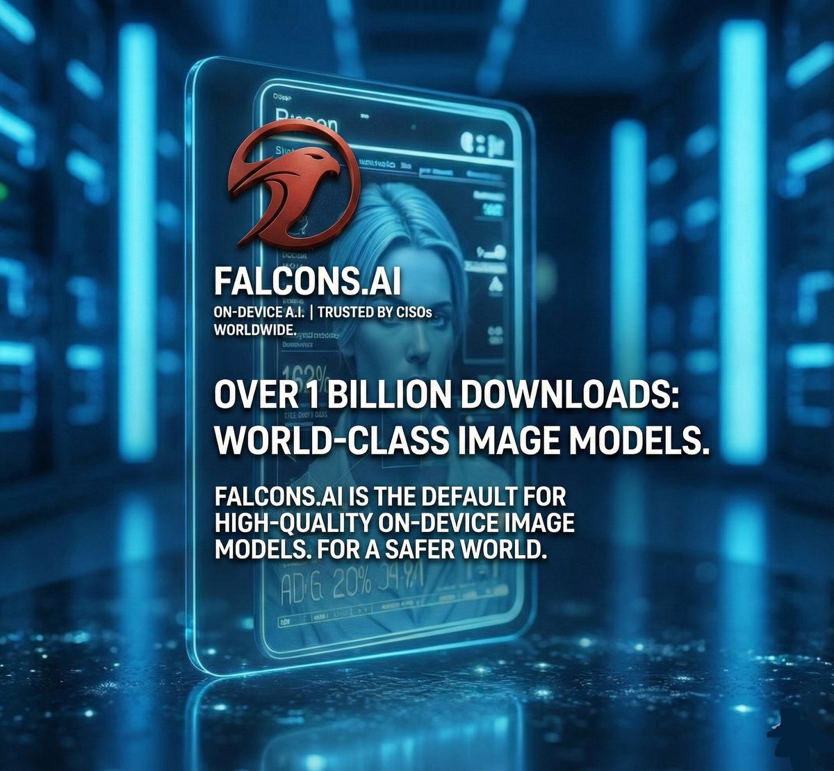 FALCONS_AI's tweet photo. Why choose https://t.co/cemSpUZcAm? We have over 1 billion model downloads! We are the top experts at finding and stopping bad content. Join the many schools that trust our high-speed AI to keep their platforms clean.

#FALCONSAI #FALCONS.AI #AIforGood #SafeLearning https://t.co/Nl6vX3K6YL