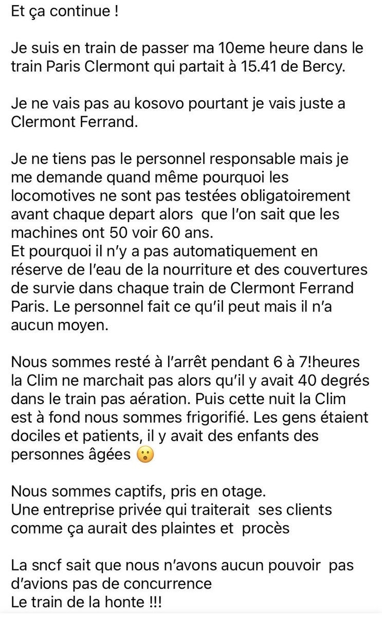 Les Usagers du Train Clermont-Paris tweet media