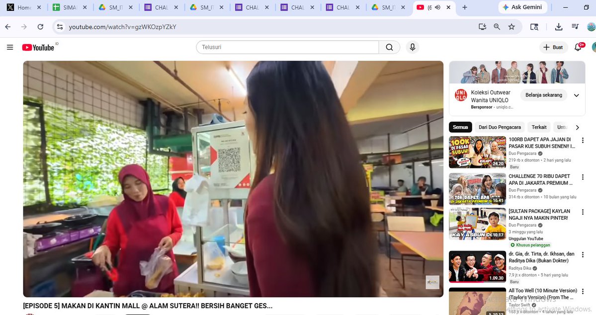 istirahatnya nonton duo pengacara hehe
