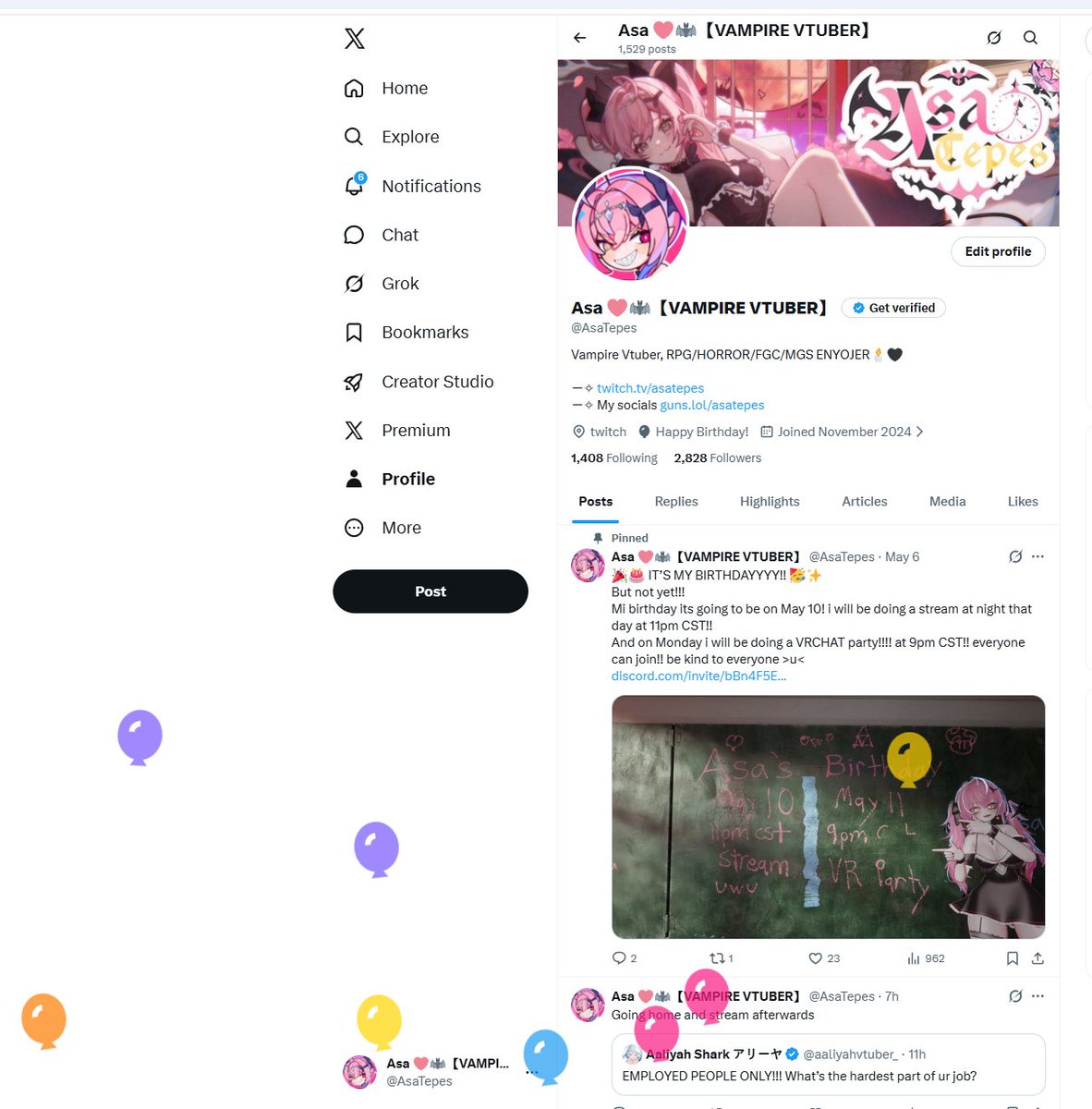 Asa 🩷🦇【VAMPIRE VTUBER】 tweet media