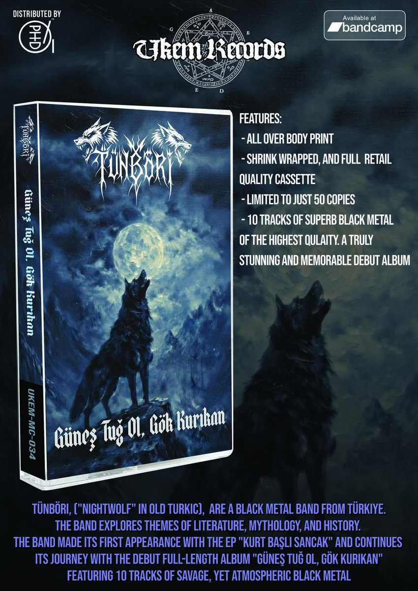 ukemrecords's tweet photo. the labels next tape release is currently in production! this album is some of the most memorable black metal ive heard in a long time....please head over to #bandcamp and take a listen, and if youre into tapes, pre-order a copy
https://t.co/1Hl80ldrAa 
#tapes #newrelease https://t.co/CuXBtdsLfR