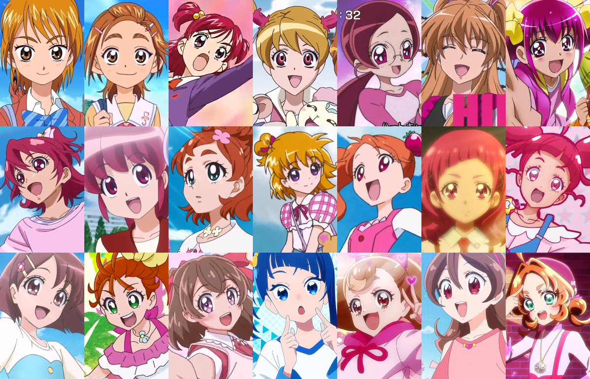 歴代プリキュア主人公一覧
美墨なぎさから明智あんなまで。