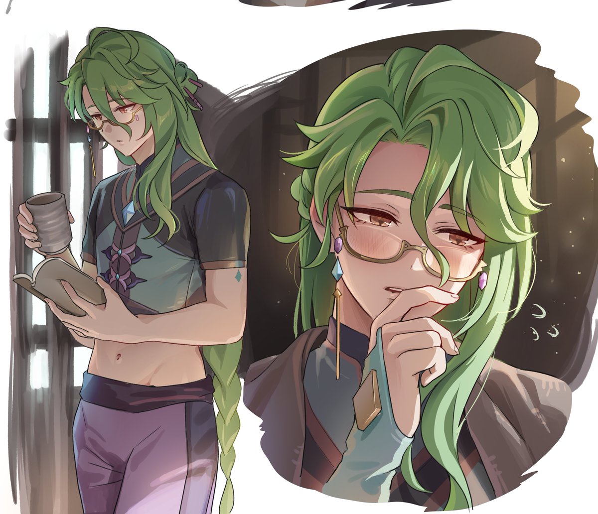huboku_mora's tweet photo. 白朮💚 #GenshinImpact #baizhu #白朮 https://t.co/XXPLlOnLzA
