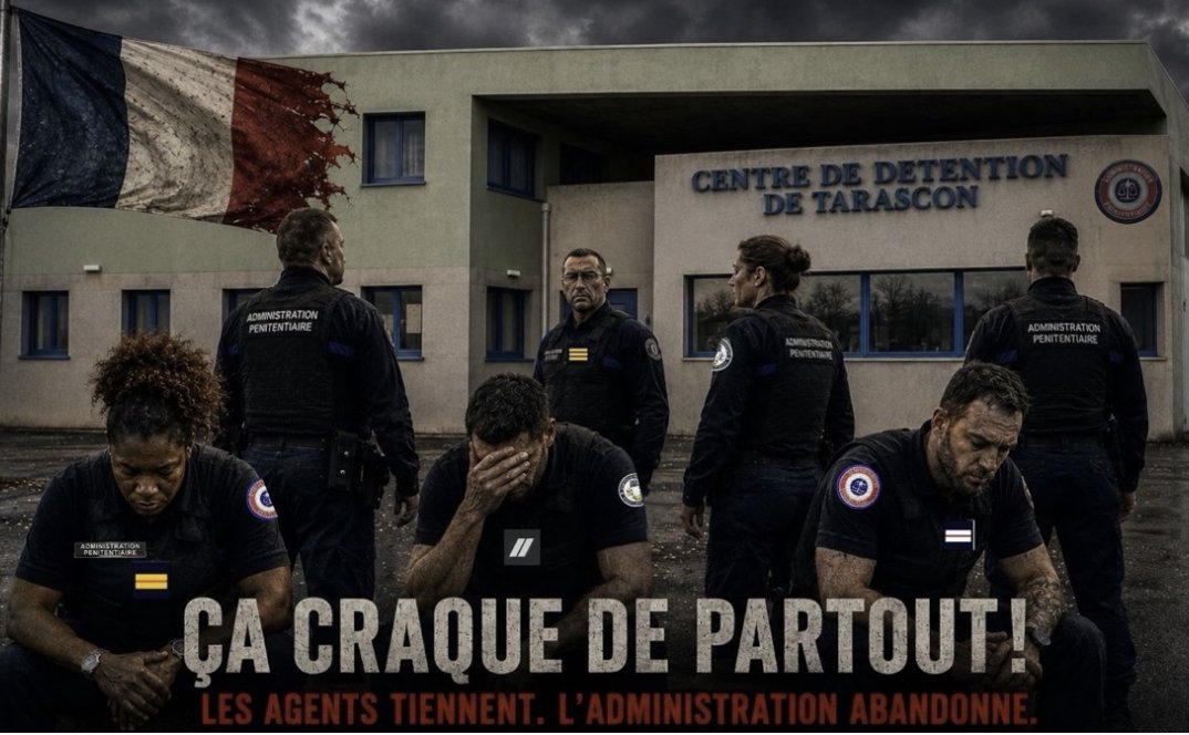 SyndFoJustice's tweet photo. ➡️ Prison de Tarascon : Ça Craque de Partout ! 
https://t.co/suN0iJhiqt https://t.co/bJpYr3TOB3