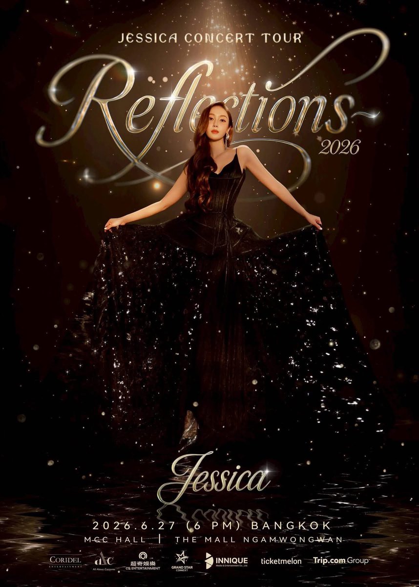 AllNews_th's tweet photo. การกลับมาของเจ้าหญิงน้ำแข็ง "JESSICA" ที่ทุกคนคิดถึงจะพาดำดิ่งสู่ช่วงเวลาแห่งความทรงจำ Jessica Concert Tour 2026 ‘Reflections’ in Bangkok 

#JessicaJung #제시카 #JessicaReflectionsinBKK #JessicainBKK #CQENTERTAINMENT #GRANDSTARCONNEXT #INNIQUE #AllAboutContents

หลังจากที่ "JESSICA" ได้ไปทัวร์มาหลายประเทศแล้ว ก็ถึงเวลาปักหมุดที่ประเทศไทยให้แฟน ๆ ได้สัมผัสถึงความอบอุ่น ความคิดถึง และเต็มอิ่มใจฟู ในงาน Jessica Concert Tour 2026 ‘Reflections’ in Bangkok วันเสาร์ที่ 27 มิถุนายน 2569 MCC Hall, The Mall Ngamwongwan

งานนี้ไม่ธรรมดาอย่างแน่นอนเพราะ "Reflections" คือการถ่ายทอดเรื่องราว ความรู้สึก และเส้นทางของ "JESSICA" ผ่านเสียงเพลงและโชว์สุดอลังการ ที่แฟน ๆ จะได้สัมผัสผลงานที่สะท้อนตัวตนของ "JESSICA" อย่างลึกซึ้ง การนำประสบการณ์ทั้งในด้านคุณภาพเสียง โปรดักชัน มารวมไว้ในงานนี้

แฟน ๆ ที่คิดถึงเสียงหวาน ๆ และเสน่ห์อันเป็นเอกลักษณ์ของ "JESSICA" เตรียมใจละลายได้เลย เพราะครั้งนี้จัดเต็มทั้งเพลงฮิตที่ทุกคนร้องตามได้ และโมเมนต์สุดเอ็กซ์คลูซีฟที่มีแค่ในคอนเสิร์ตนี้เท่านั้น

เตรียมตัวให้พร้อมวอร์มนิ้วรอกดบัตรกันไว้ให้ดี เปิดจำหน่ายบัตร วันเสาร์ที่ 23 พฤษภาคม 2569 ทาง https://t.co/X895BGh8Xj และ https://t.co/S9BNzYnM7M เวลา 12:00 น. บัตรราคา 6,300 / 4,800 / 3,800 / 2,800 / 2,300 บาท

นี่ไม่ใช่แค่คอนเสิร์ต… " แต่มันคือ การบันทึกทุกช่วงเวลาแห่งความทรงจำ" ของแฟน ๆ ทุกคน บอกเลยว่าพลาดไม่ได้จริง ๆ