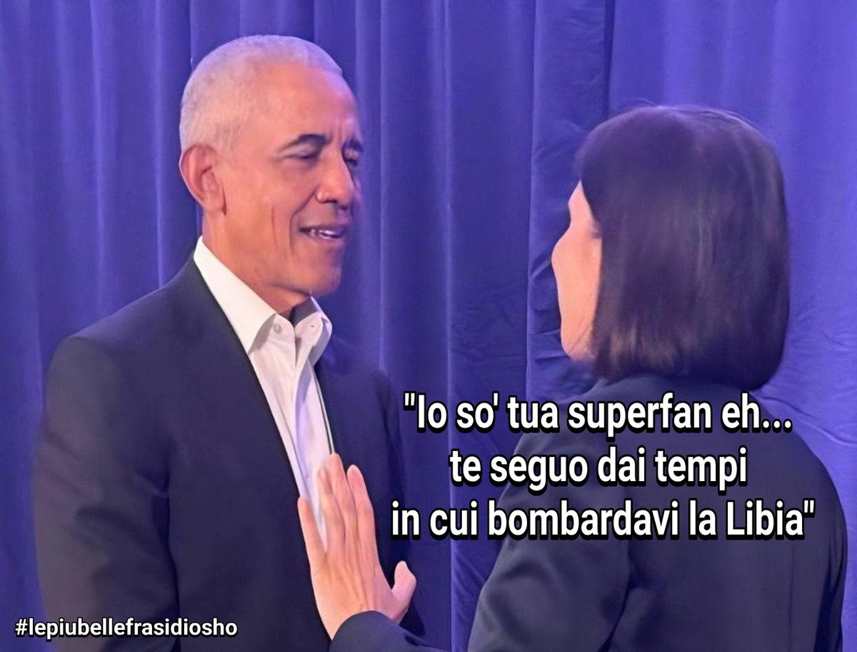 Quando incontri il tuo idolo
#schlein #obama