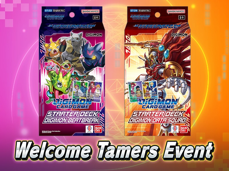 EVENTS] Hello Digimon Tamers! STARTER DECK DIGIMON #BEATBREAK [ST-23]  STARTER DECK DIGIMON DATA SQUAD [ST-24] WELCOME TAMERS EVENT From May 15   June 14, 2026 https://t.co/wjLx9jAyM2 #DigimonCardGame #DigimonTCG #Digimon