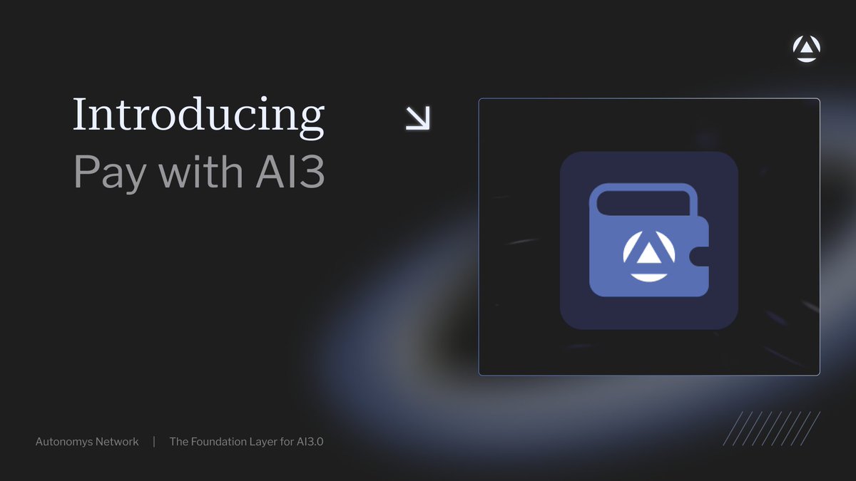 Autonomys | AI3.0 tweet media
