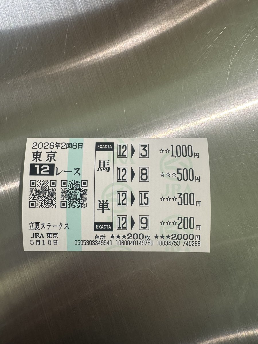 esukado0716's tweet photo. フラッシュに会えて嬉しかった
馬券はNHKマイルも含め悲惨でした

最終レースで財布の残りとネットの方で5000円入金して全てを取り返しました https://t.co/NVndWMiyMK
