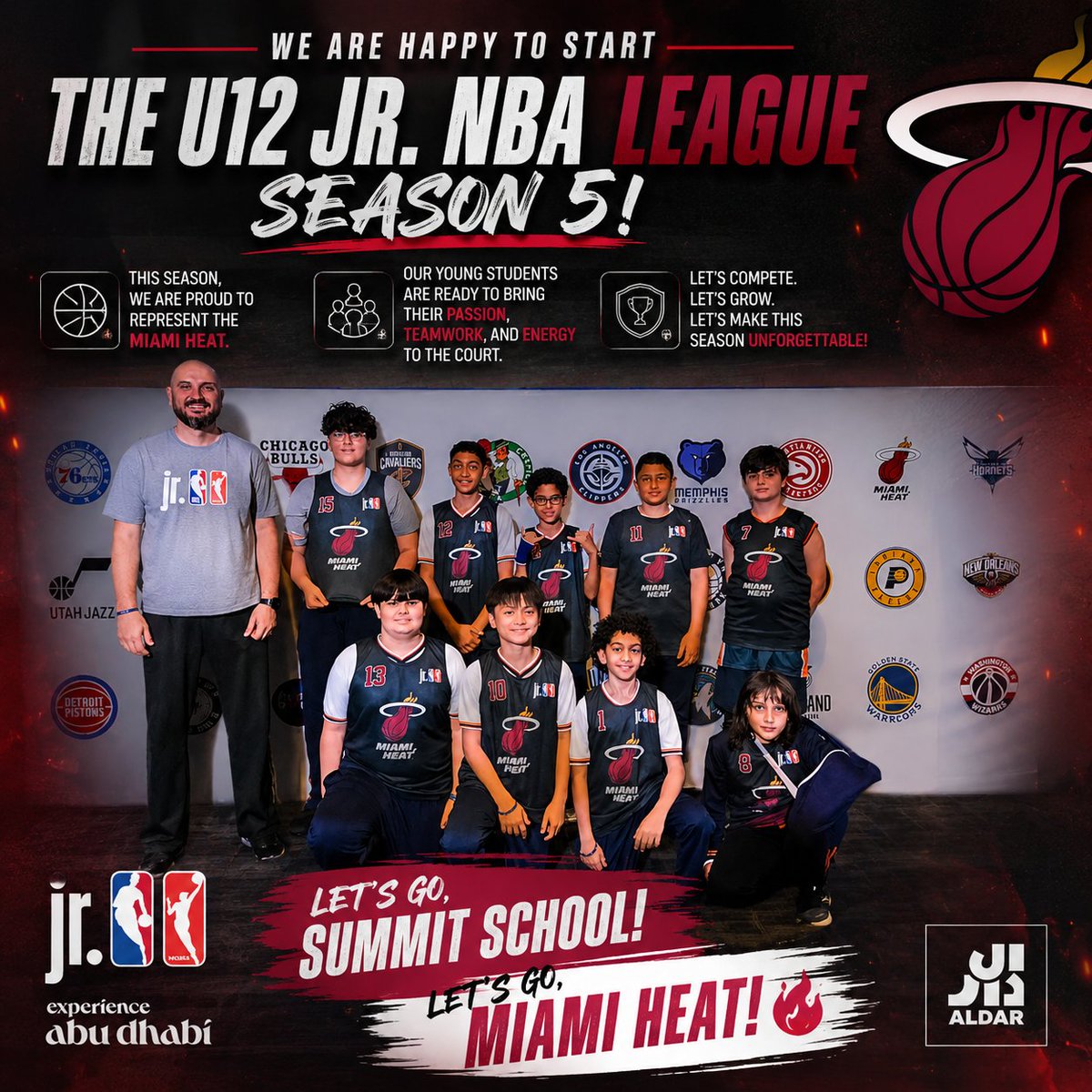 Summit_Schools's tweet photo. 🏀 We are excited to kick off Season 5 of the U12 Jr. NBA League!

This season, we are proud to represent the Miami Heat as our young athletes take to the court with passion, teamwork, determination, and school spirit.

Our Summit School students are ready to give their best, grow together, and enjoy an amazing basketball journey this season.

Let’s go, Summit School!
Let’s go, Miami Heat! 🔥