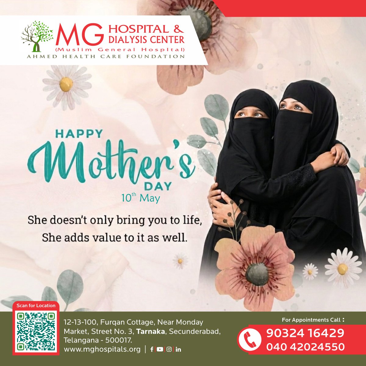 MGHTarnaka's tweet photo. 💖 Happy Mother’s Day 💖
🌸 Celebrating the Heart of Every Home 🌸
Mothers are the silent superheroes who fill our lives with love, courage, and happiness. 💕
Thank you for every little thing you do that makes a big difference.

#HappyMothersDay #MothersDay #MomLove #BestMomEver https://t.co/b5KRT72EBf