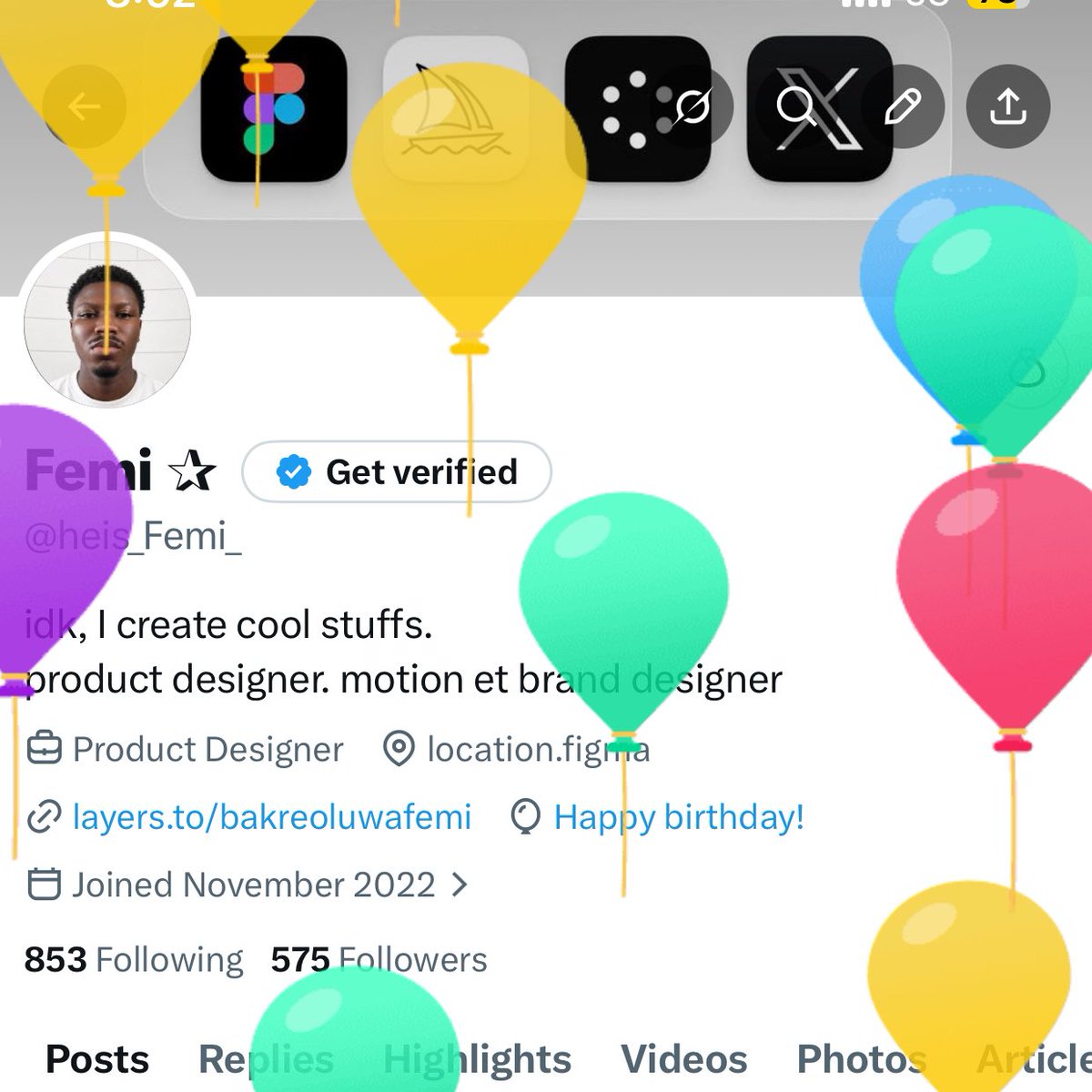 femiibakre's tweet photo. Happy Birthday Femi….+1 🎉❤️ https://t.co/iPD2lt9CzP