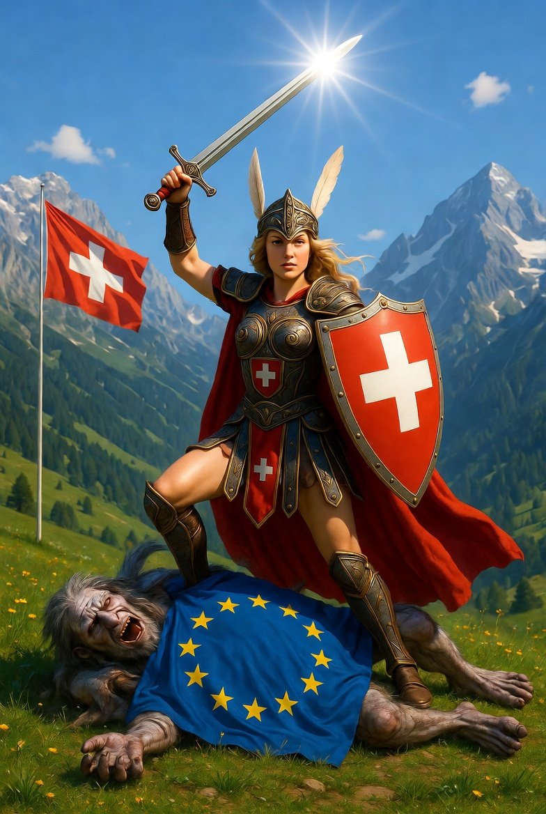 Nein zu den EU-Verträgen!
Ja zur Nachhaltigkeitsinitiative!

Bewahren wir unser schönes Land vor den Klauen der EU und der Überbevölkerung!