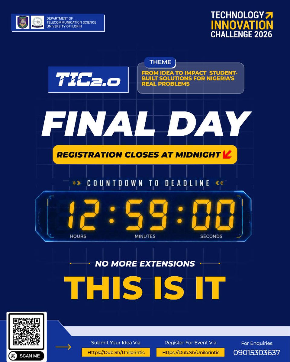 Technology Innovation Challenge 2026 (#TIC2.0) tweet media