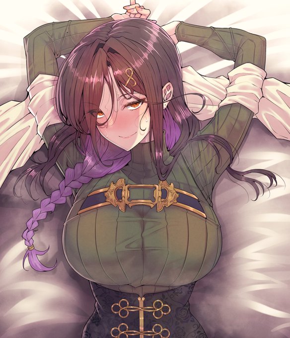 先月のにじそうさく11にて、立体マウスパッド用に描かせていただいた、寝そべり巴さん👠⛓️
#巴絵 