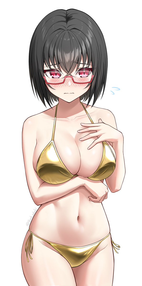 うちの子が金ビキニを着てくれました✨(大遅刻)