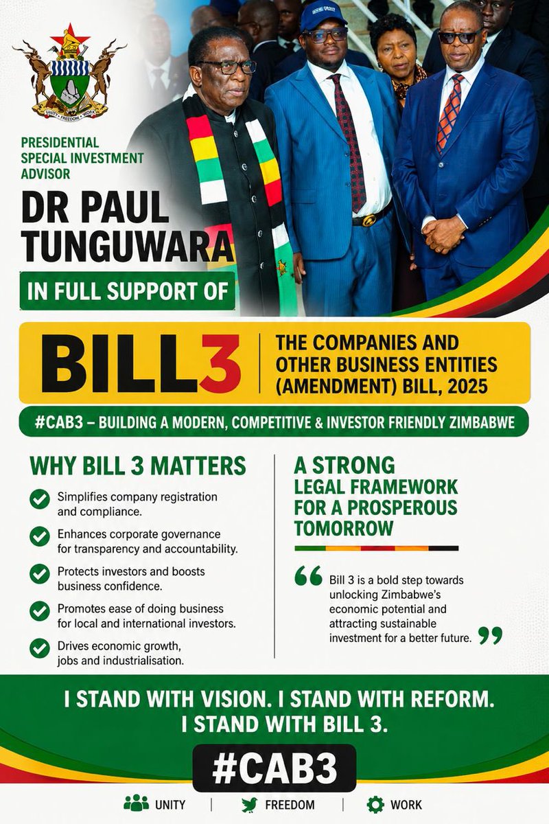 Dr P Tungwarara, Presidential Advisor tweet media